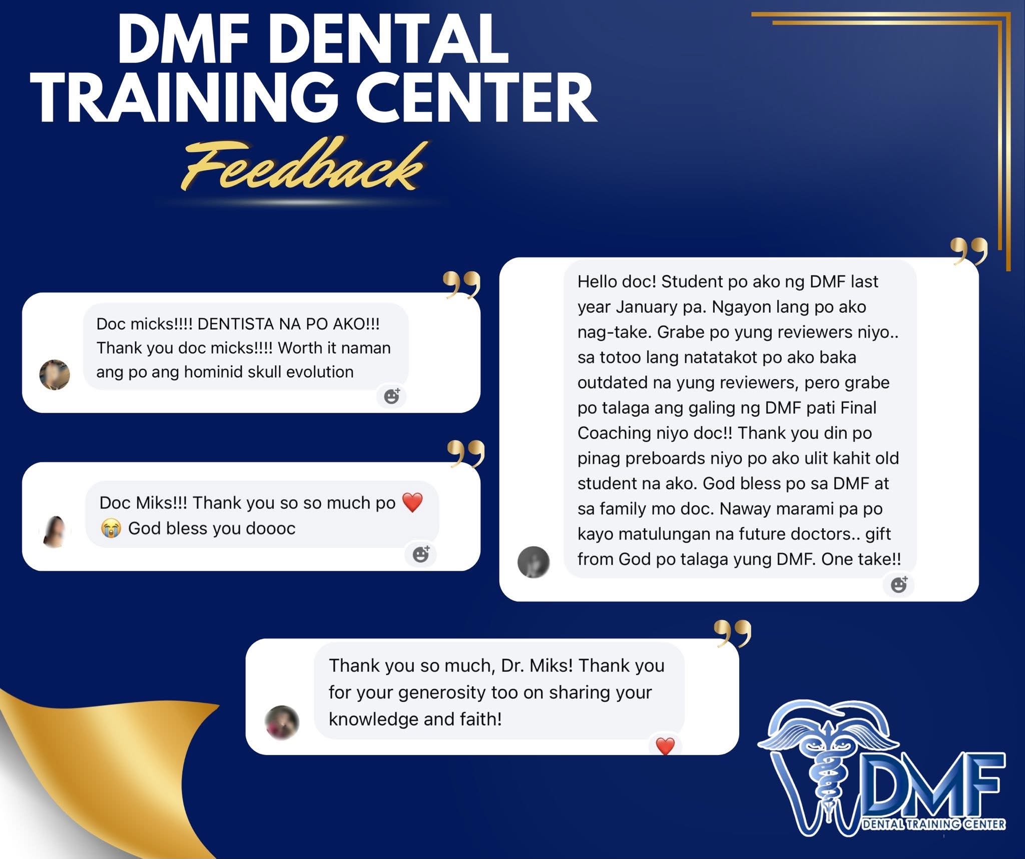 Student feedback screenshot 1